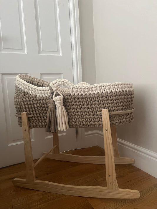 Hooded Crochet Moses Basket